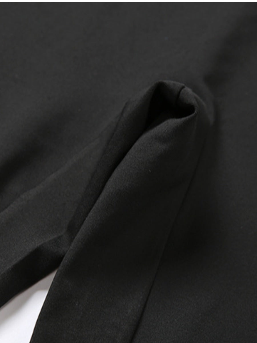 RYNLEES BASICS Zipper Design Solid Jumpsuit
