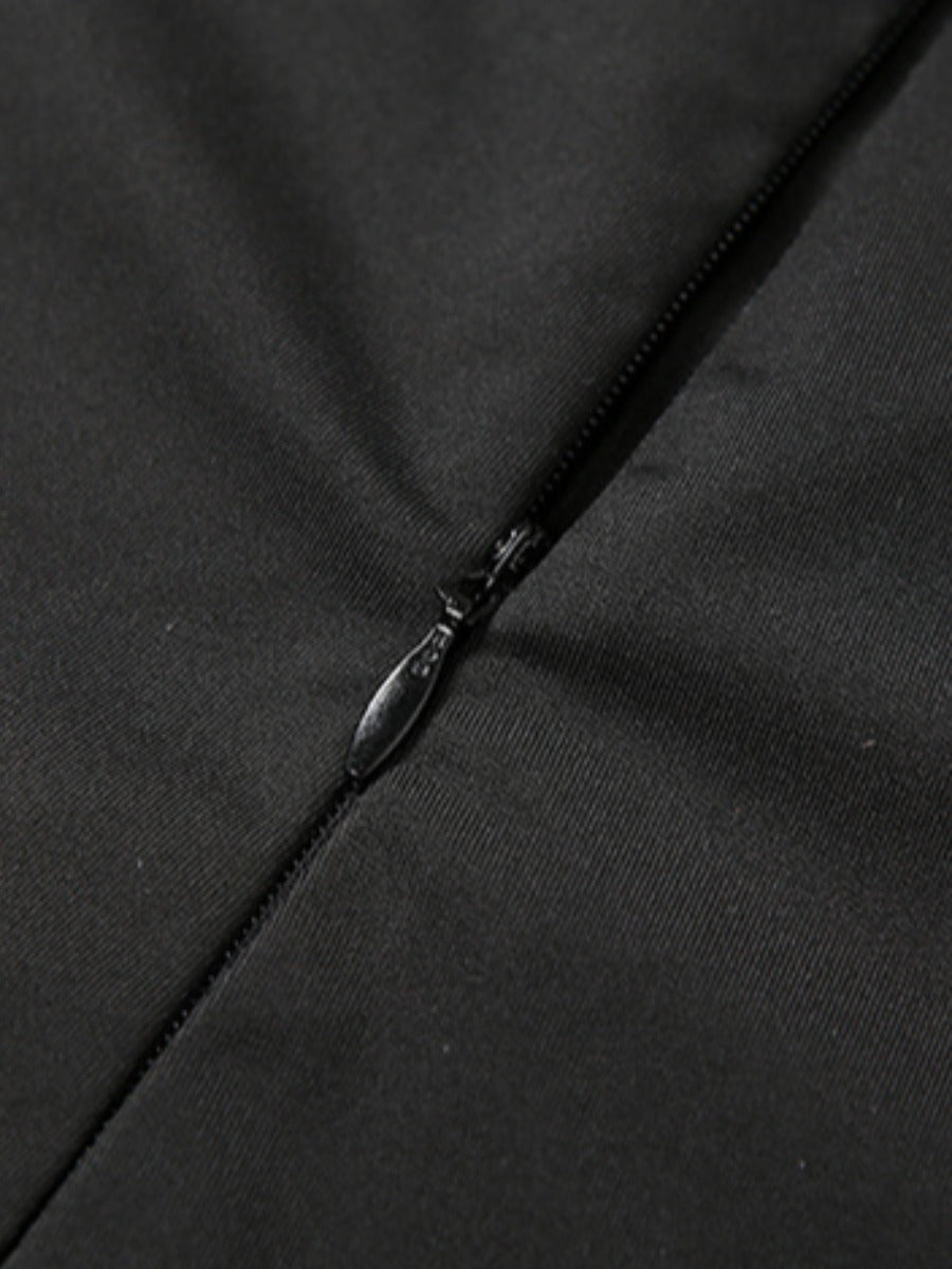 RYNLEES BASICS Zipper Design Solid Jumpsuit